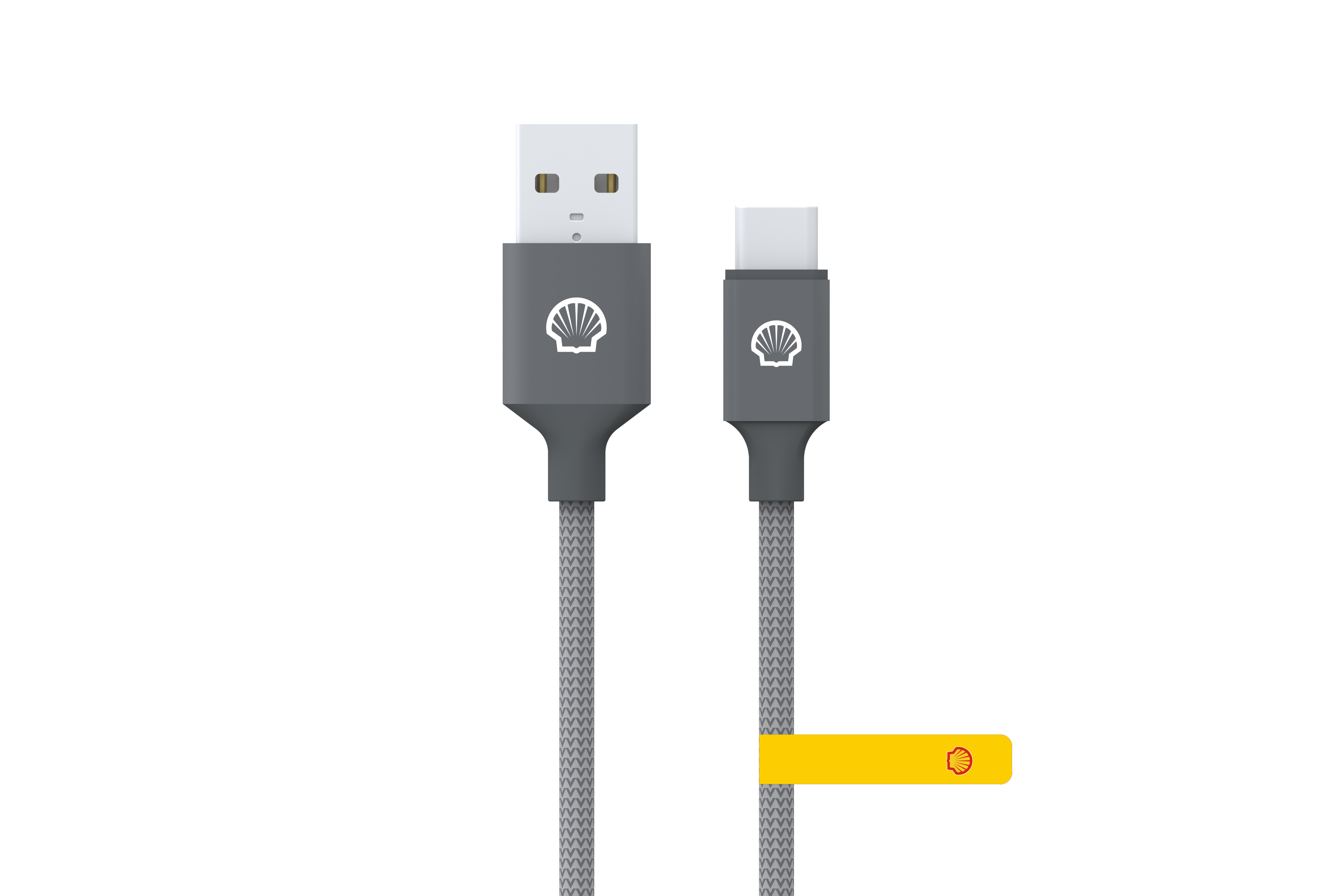 CB-AC023 USB A to USB C Reflective Nylon braided Charging Cable