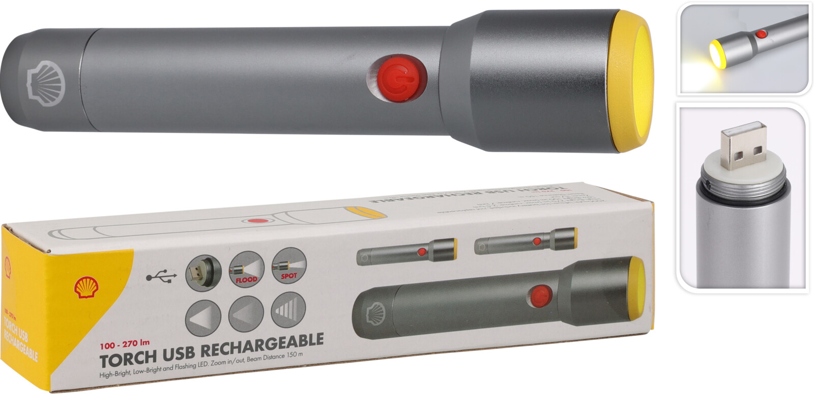 Rechargeable LED Beam Flashlight C22300300  