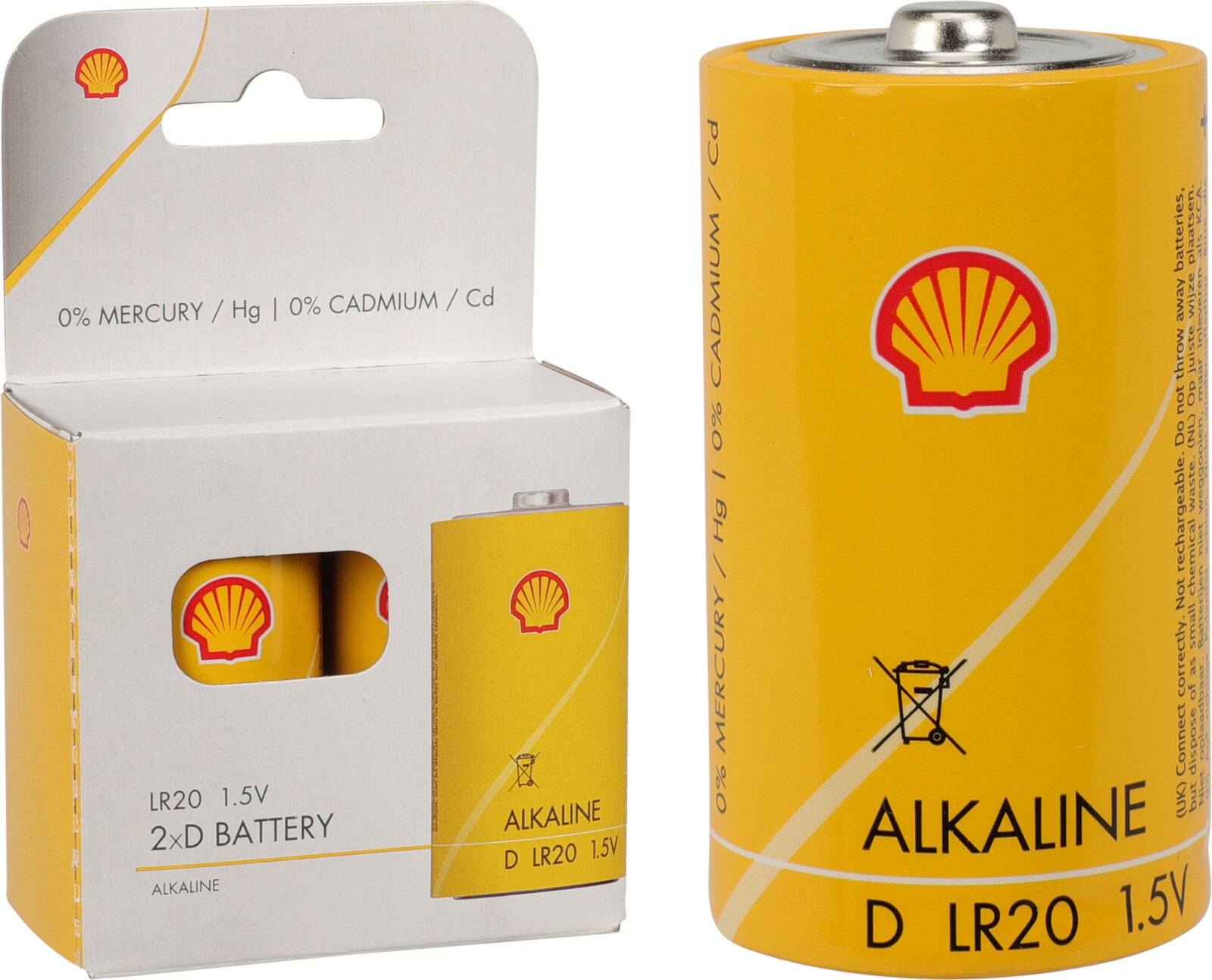 LR20/D Batteries alkaline, 2pcs.