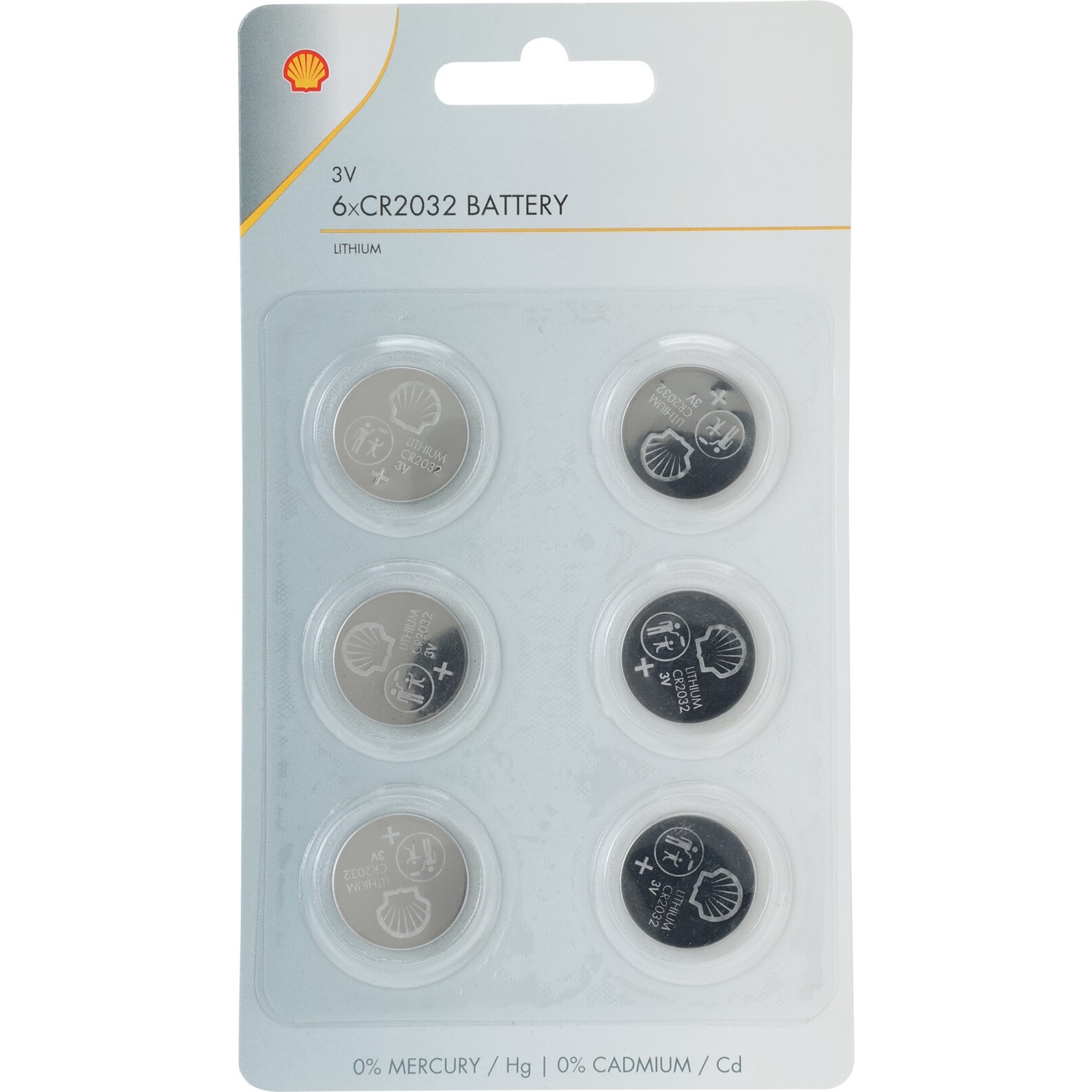 CR2032 Button cell batteries, 6 pcs.
